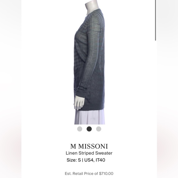 MISSONI Excellent condition linen cardigan - Picture 2 of 4